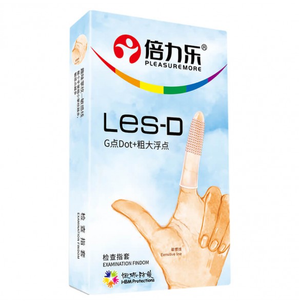 Pleasure more - LES-D Dotted Finger Sleeve (8Pcs)